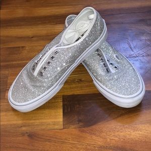 Silver Sparkly Vans